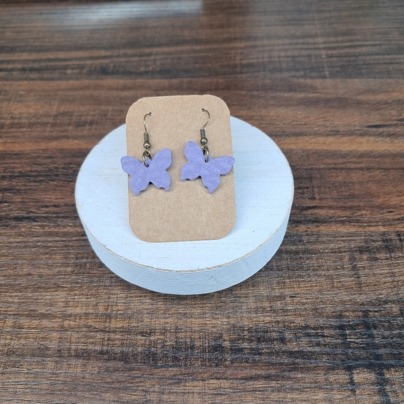 Portland Leather Jewelry - Butterfly Earrings